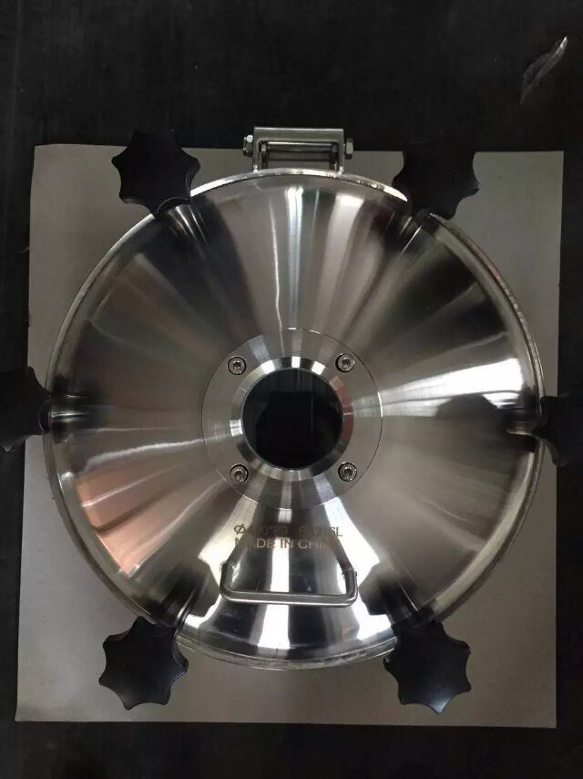 Sanitary stainless steel manhole cover  Pressure Round Manhole cover for tank